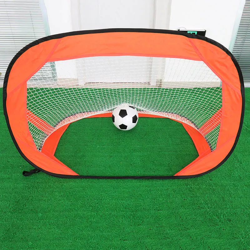 BR-SG-0012-orange Футбольные ворота с сеткой складные тренировочные ворота сетка экстра-Прочный Футбольный Мяч Практика ворота палатка Крытая игра на открытом воздухе игрушки для детей - Цвет: BR-SG-0012-orange