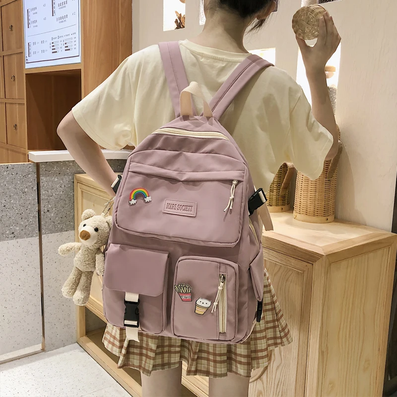 

High School Backpack Women Luxury 2021 Japanese Campus Women's Backpacks for Girls Harajuku Mori Schoolbag Female Student Junior
