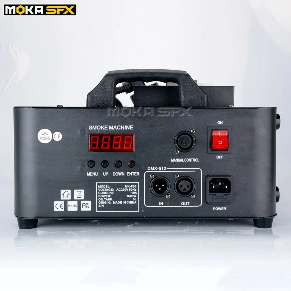 2 шт./партия 1500 Вт dmx сценическая дымовая машина светодиодный DMX512 вверх распылитель туман машина светодиодный rgb красочный эффект для внутреннего dj клуба Вечерние