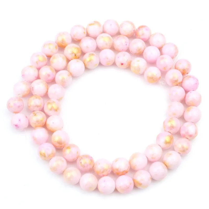 Бусины из нефрита и натурального камня для браслетов ожерелий 4-15 дюймов |