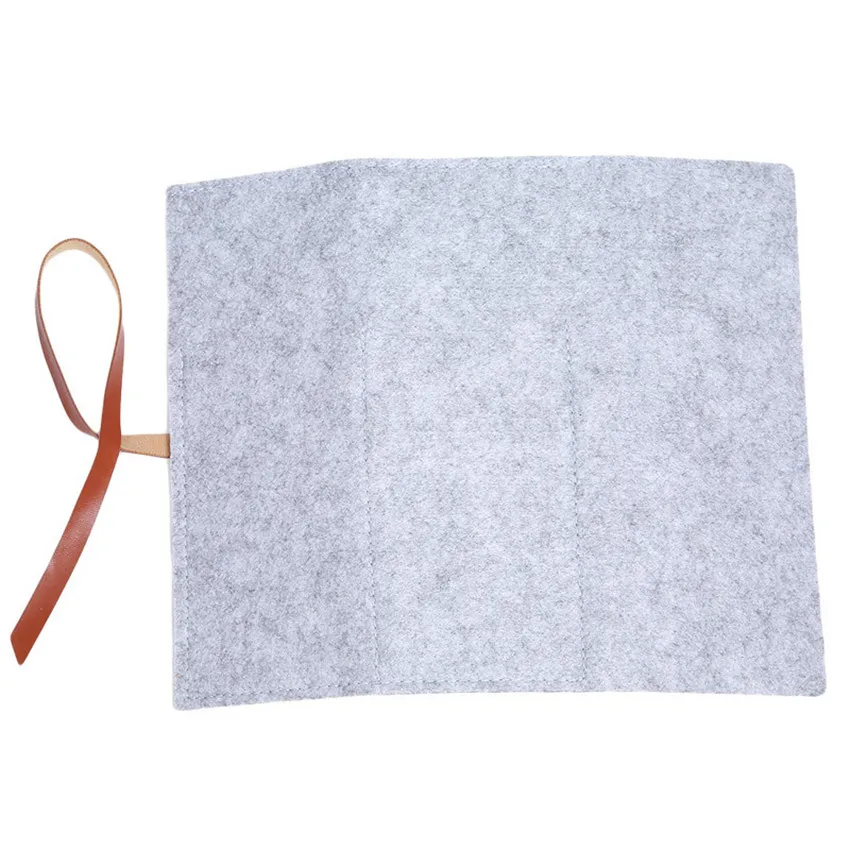 Простая винтажная фетровая бандажная сумка органайзер для хранения косметики