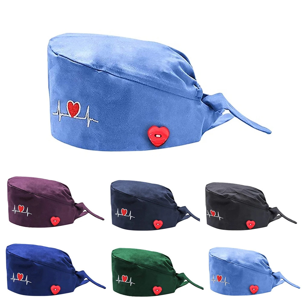 1 шт. модная шапка с принтом рабочая на пуговицах Повседневные шапки из скраба