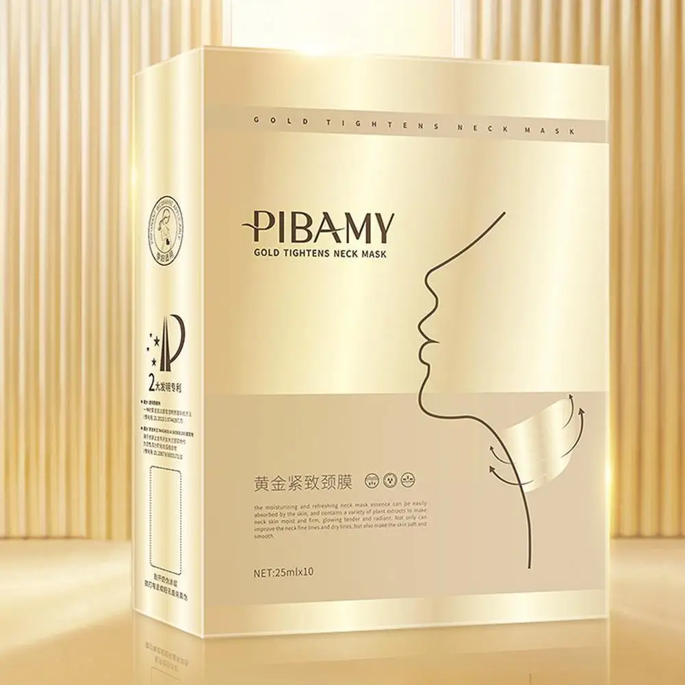 

1 Pcs Golden Tightening Neck Moisturizing Neck Shrink Neck Cream Wrinkle Pore U5d9