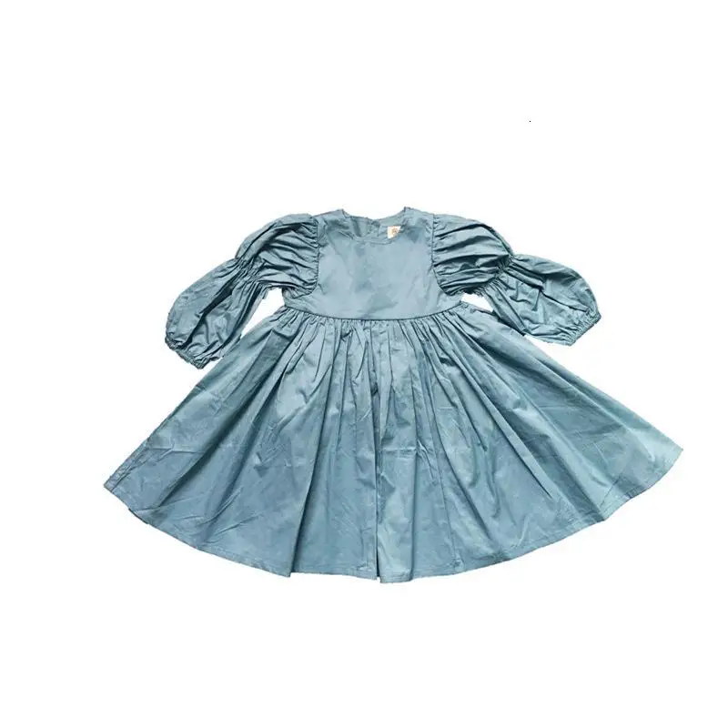 

Children's Wear 2020 Autumn New Girls Clothes Pleated Long Sleeve Cotton Clothes Children's Dress Fashion Princess Dress