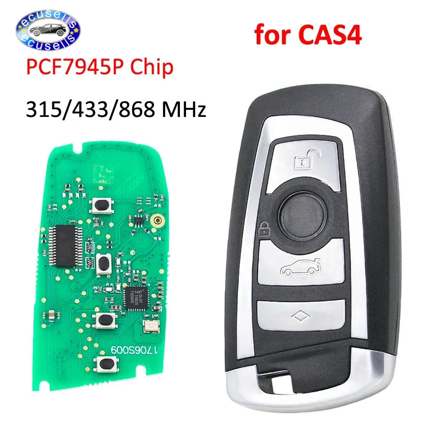 Новый ключ дистанционного управления без ключа с 4 кнопками 315 мгц/433 мгц/868 мгц для