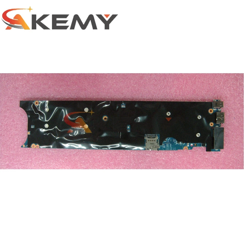 akemy laptop motherboard for lenovo thinkpad x1 carbon 00hn769 main board sr1ea i7 4600u cpu 8gb ram works free global shipping