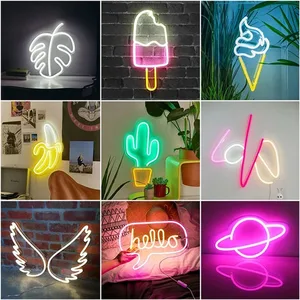 Wall Hanging Neon Lights Room Wall Birthday Led Neon Light Art Wall Decorative for Party Bar Decor Shop Window Words Neon Signs