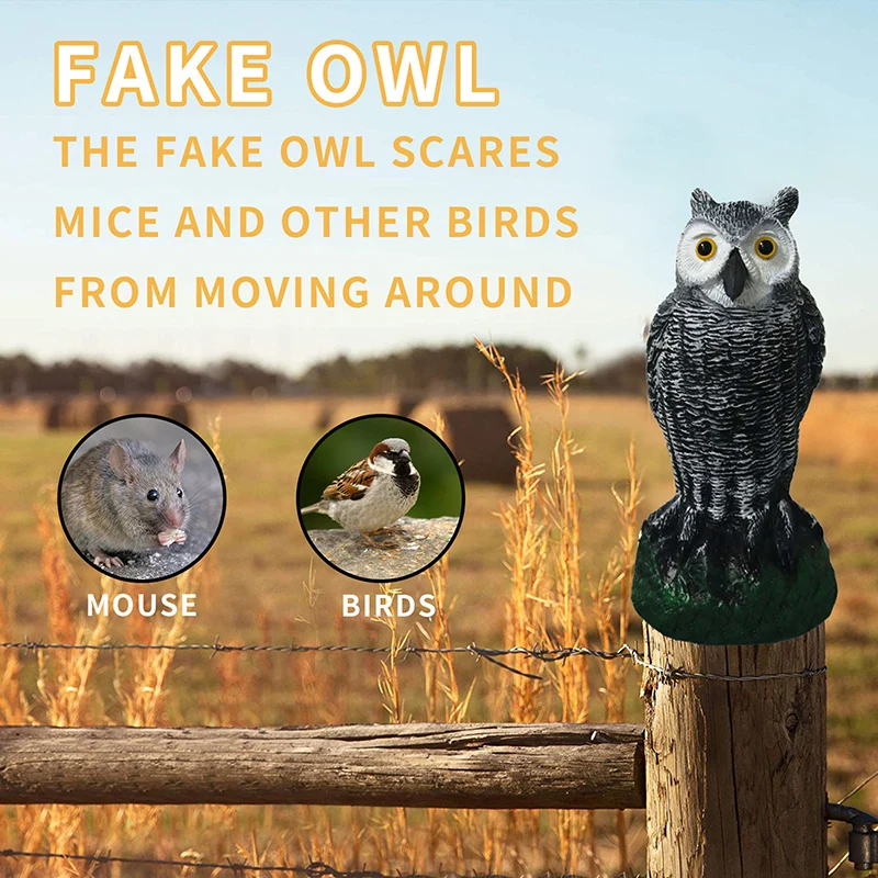 

Resin Owl Garden Statue Decoration with Solar LED Light Suitable for Outdoor Courtyard Garden Decoration PAK5