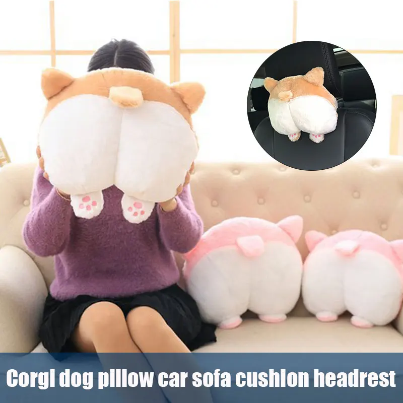 Симпатичный Коричневый корги собака задница плюшевый Автомобильный