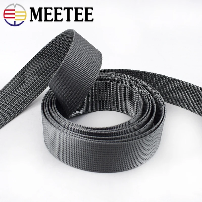 Толстая нейлоновая сетчатая лента Meetee 5 метров 1 мм для ошейника рюкзака ранец