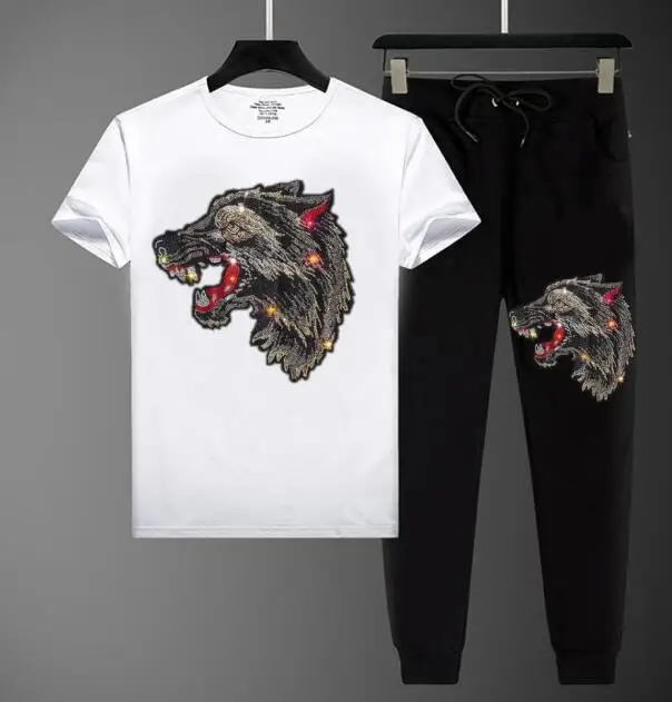 

Мужской летний тренировочный костюм, повседневный облегающий костюм с коротким рукавом, 2021