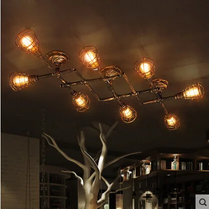 Скандинавский Лофт промышленный Ретро винтажный потолочный светильник для дома