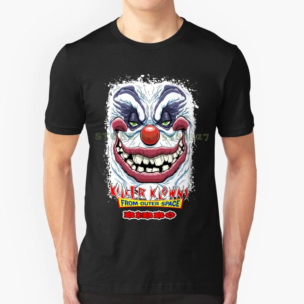 

Рубашка с принтом Killer Klowns из космоса, рубашка Bibbo Face, Культовая рубашка ужасов, злые клоуны, футболка с круглым вырезом для мужчин