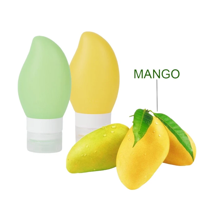 4 упаковки Гладкий силиконовый дорожный контейнер аксессуары для путешествий