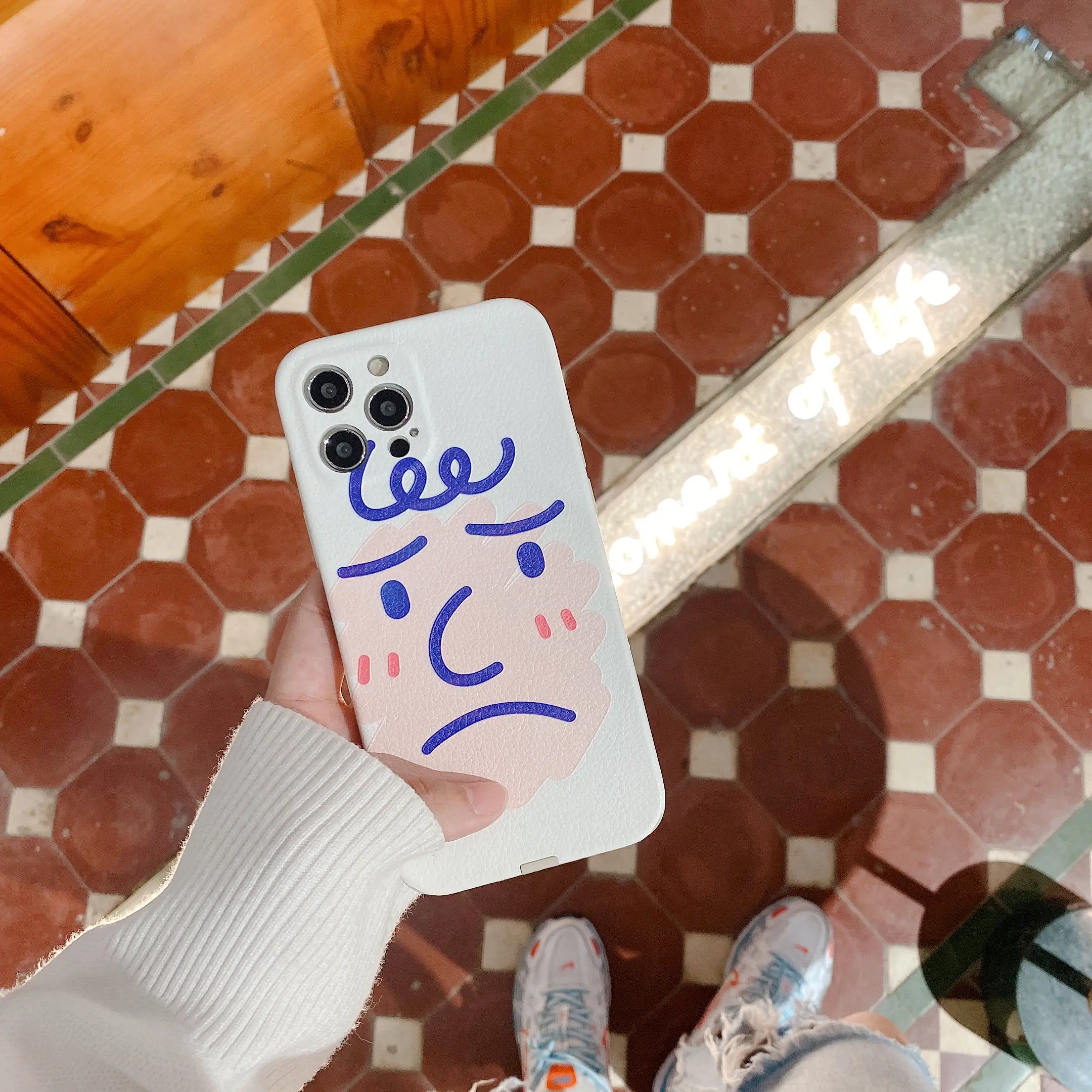 

Straight edges Case for iphone 12 Pro Max Cases 11 shell Case Face with lines Phone Cover On iphone XR XS Max X 7 8 Back Cover