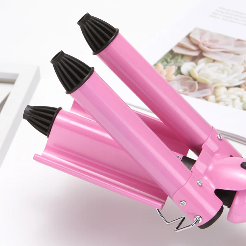 3 баррель зажим Волна Щипцы для завивки волос Яйцо ролл палочки ролики бигуди