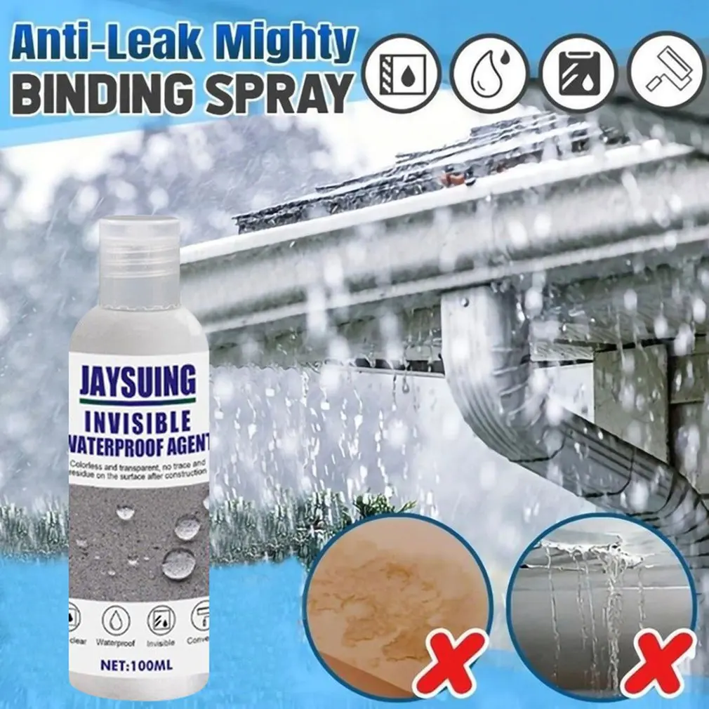 

Leak Repair Spray Nano Waterproof Adhesive Auto Repair Waterproof Agent Osmotic Roof Repair Waterproof Glue