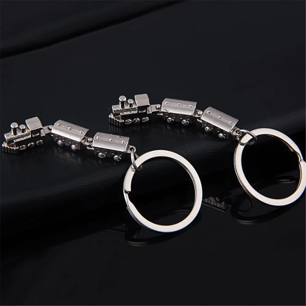 Брелок для ключей мужчин и женщин металлическая модель поезда из сплава