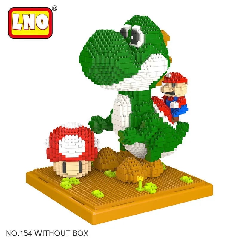 Магические мини-блоки Super Mario Bros, алмазные блоки Yoshi, микро-кирпич, сделай сам, строительные игрушки, Мультяшные фигурки, подарок для детей