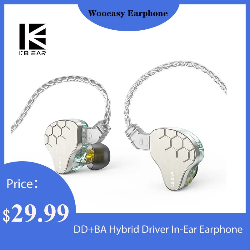 Наушники-вкладыши KBEAR Lark Hi-Fi DD + BA  | Наушники и гарнитуры -32875253293