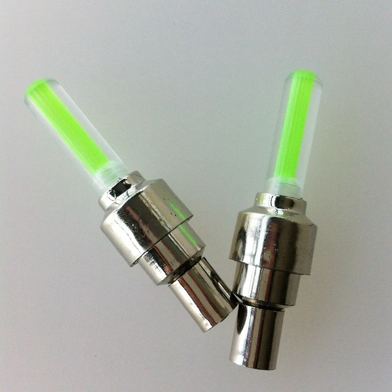 2 шт. зеленый светодиодный светильник с клапаном на колесиках для автомобильных