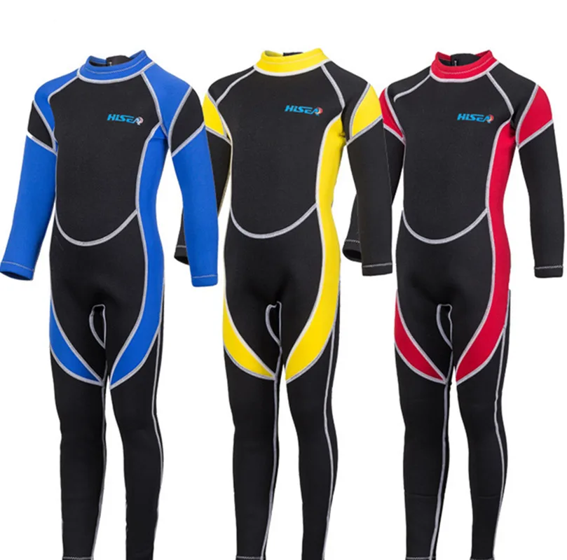 Неопреновые Детские Гидрокостюмы 2 5 мм детские костюмы для дайвинга с длинными