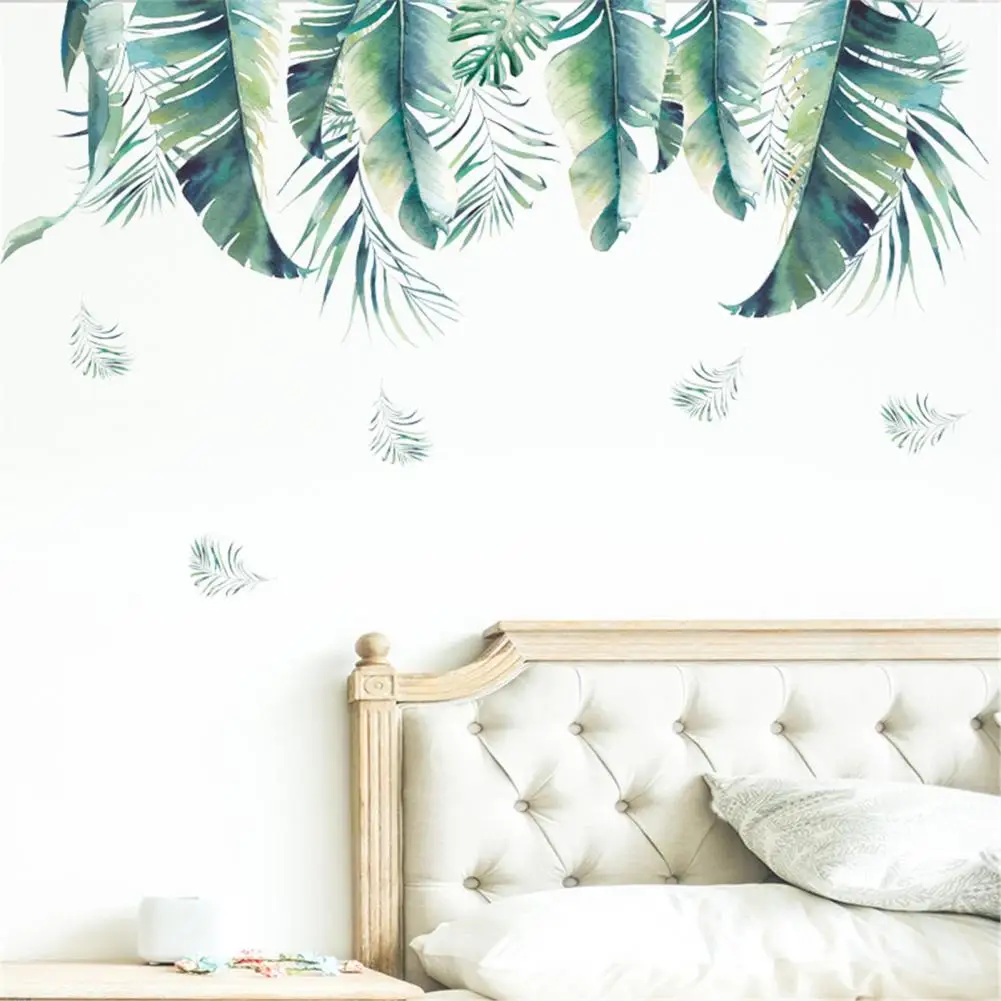 

HOT SALES!!! Plant Flowers DIY Sticker Self-adhesive Decal Bedroom Living Room Wall Decor
