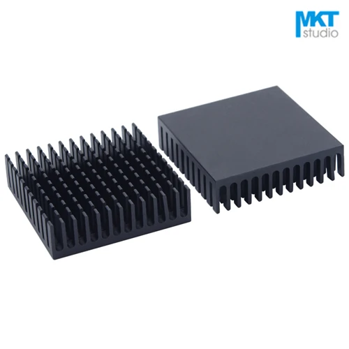 

5Pcs Black 40*40*11mm Aluminum Cooling Fin Radiator Heat Sink For TO-3P, MOS, IC, Amplifier, Power