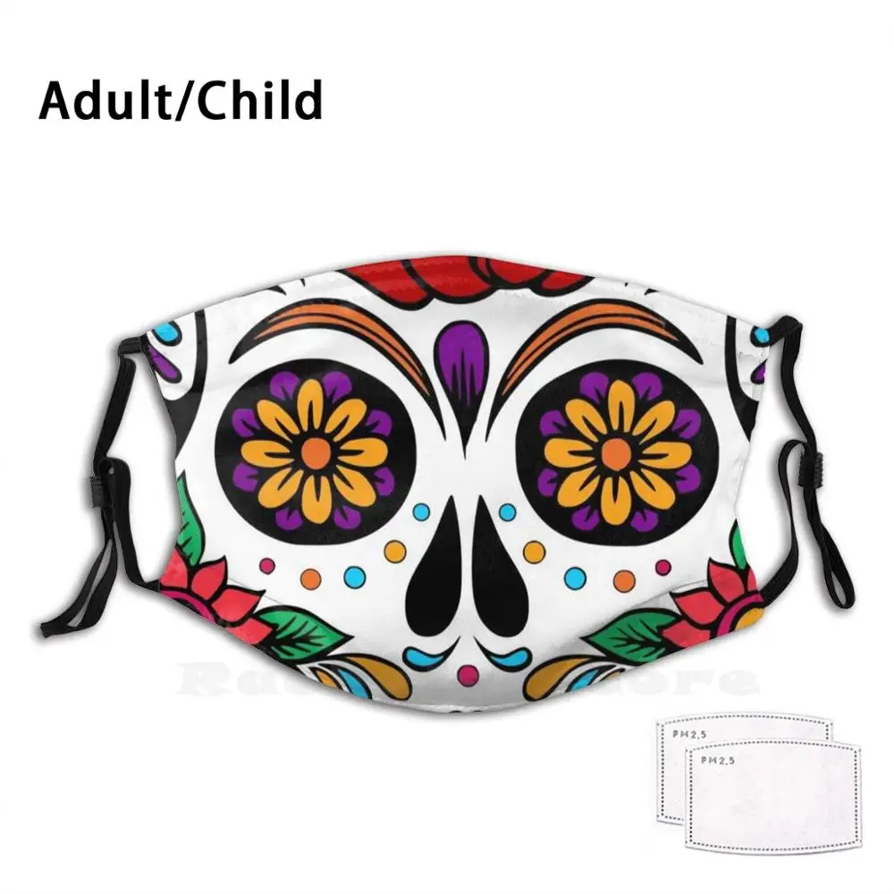 

Маска для лица «День мертвецов» с забавным рисунком