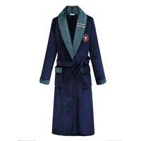 winter warm women sleepwear thick flannel robe kimono bathrobe gown couple coral fleece nightwear nightgown plus size homewear