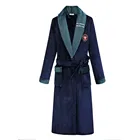Зимняя теплая Женская одежда для сна, плотный фланелевый Халат, кимоно, банный халат, ночная рубашка из кораллового флиса, размера плюс, домашняя одежда