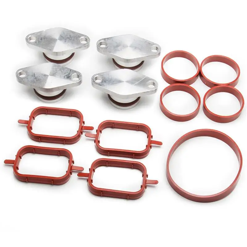 

AOZBZ Diesel Swirl Flap Blanks Bungs Intake Gaskets Repair Replacement Kit 11617800577 11617800579 for BMW Car Automobile