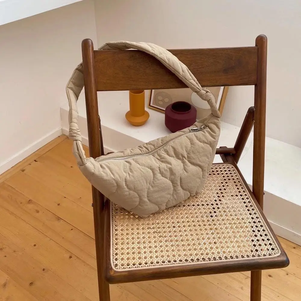 

Fashion Crossbody Bag For Women Daily Pleated Dumpling Bag Ins New Korean Shoulder Messenger Bag Luxury Lady Handbag Purse Bolso