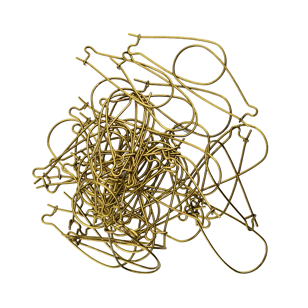 

100pcs Earring Ear Hooks Ear Wire Findings Kidney Earwire Earring Findings