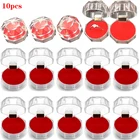 Шкатулка для ювелирных изделий 10 шт.лот, прозрачная акриловая шкатулка для колец и серег, Свадебная Упаковка, бесплатная доставка