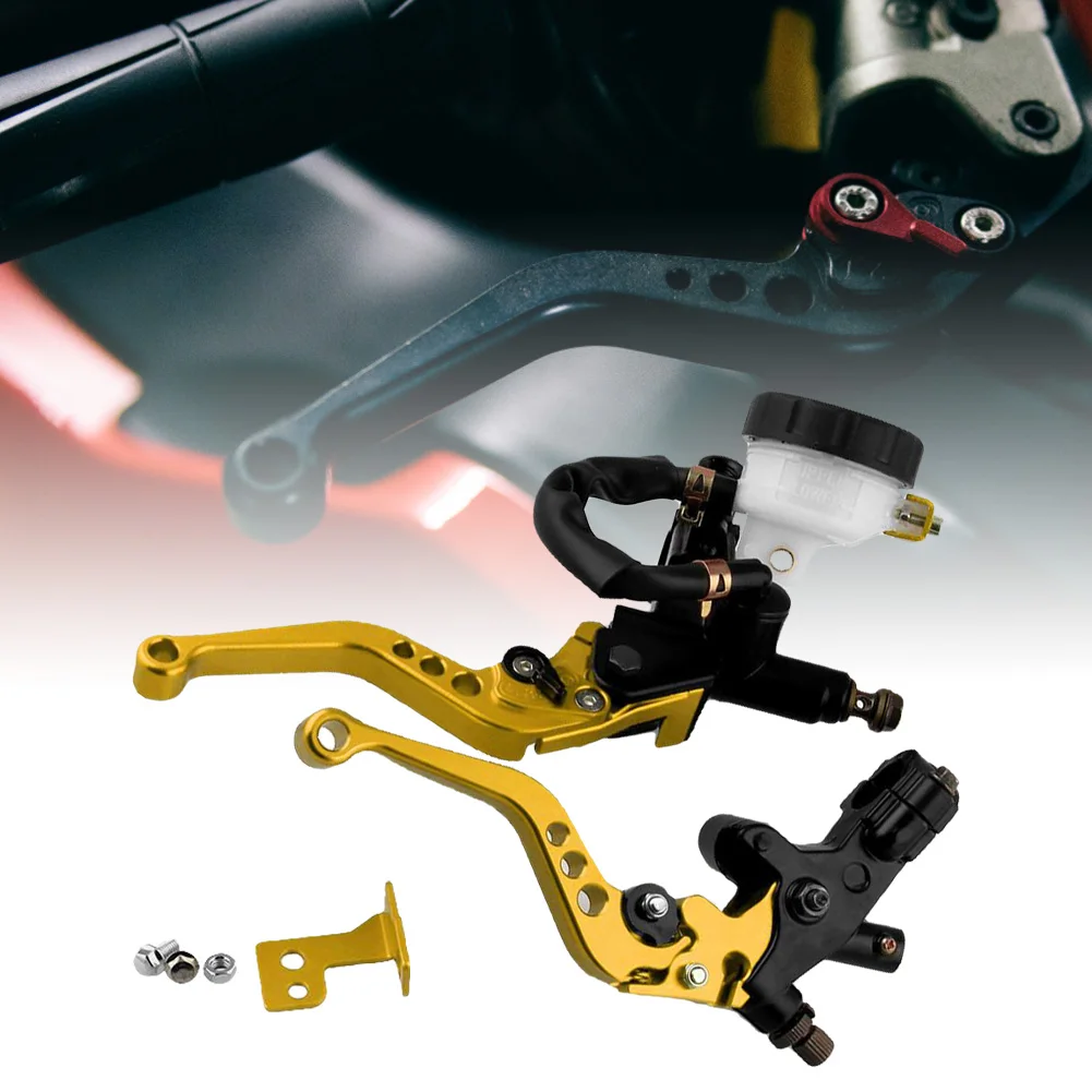 

1 pair 7/8 22mm Motorbike Brake Lever Handle Motorcycle Horn Lever Reservoir Set Handbrake Brake Lever Motorcycle Handle