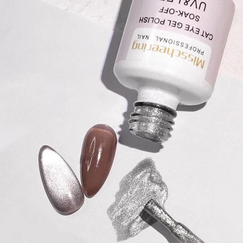 Лак кошачий глаз для дизайна ногтей 15 мл | Красота и здоровье