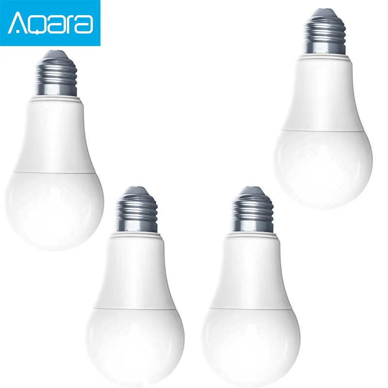 4pcs in Pack Xiao mi Aqara 9W E27 2700 K-6500 K 806lum умный светодиодный светильник белого цвета для работы с домашним комплектом и умной лампой mi Home App - Цвет: 4pcs in Pack