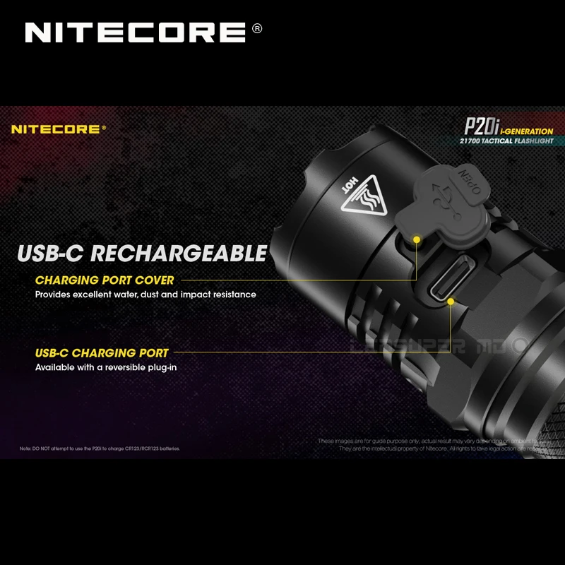 Дешево USB-C перезаряжаемый NITECORE P20i 1800 люмен I-Generation 21700 тактический фонарик с аккумулятором NL2140i 4000 мАч Купить USB-C перезаряжаемый NITECORE P20i 1800 люмен I-Generation 21700 тактический фонарик с аккумулятором NL2140i 4000 мАч