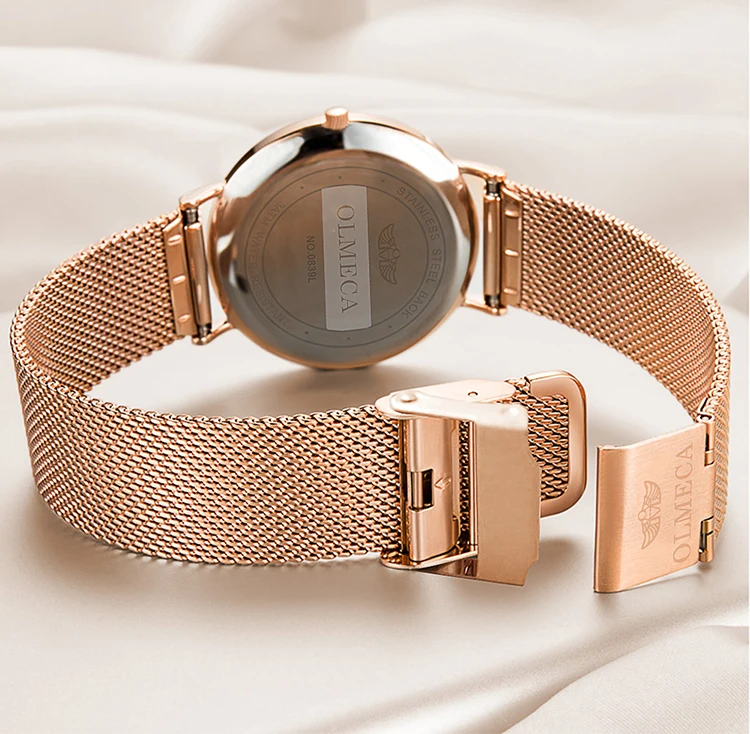Sport Women Watches OLMECA Rose Luxury Brand Watch Dress Reloj Mujer Water Resistant Wrist | Наручные часы