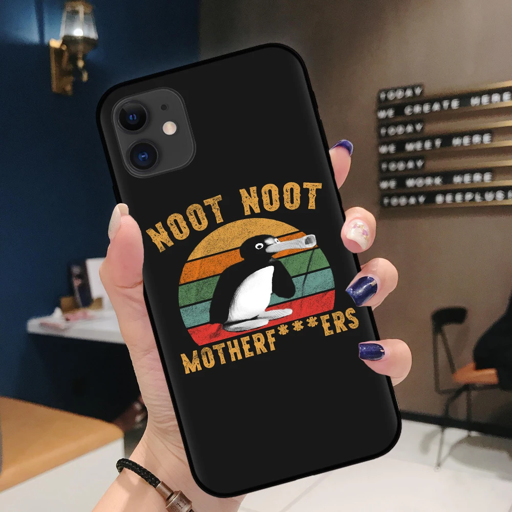 Мультяшный чехол для телефона с рисунком Noot noot pingu iPhone X XR XS 11 Pro Max 8 7 6 6S Plus 5S SE