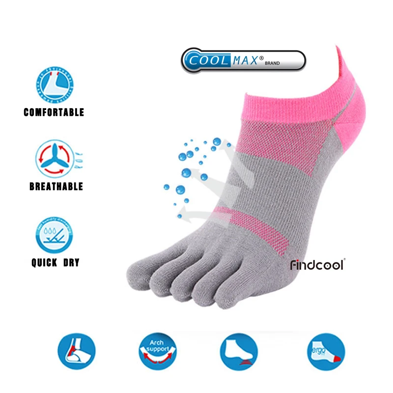 

Мужские быстросохнущие носки Findcool, дышащие спортивные носки для бега с пятью пальцами