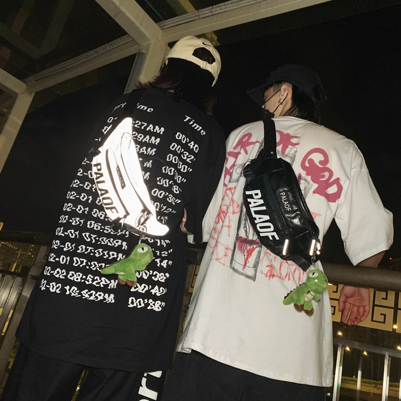 Модные Светоотражающие нагрудные сумки для девочек маленькие через плечо