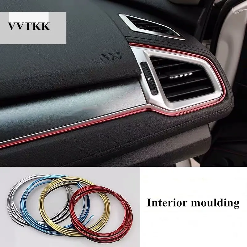 5 м универсальные накладки для интерьера автомобиля линии полосы отделка края
