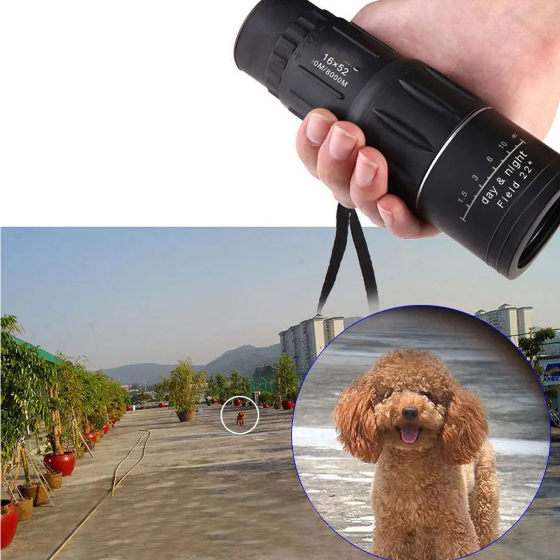 Монокулярный мощный телескоп 16X52 бинокль ночного видения для туризма наблюдения