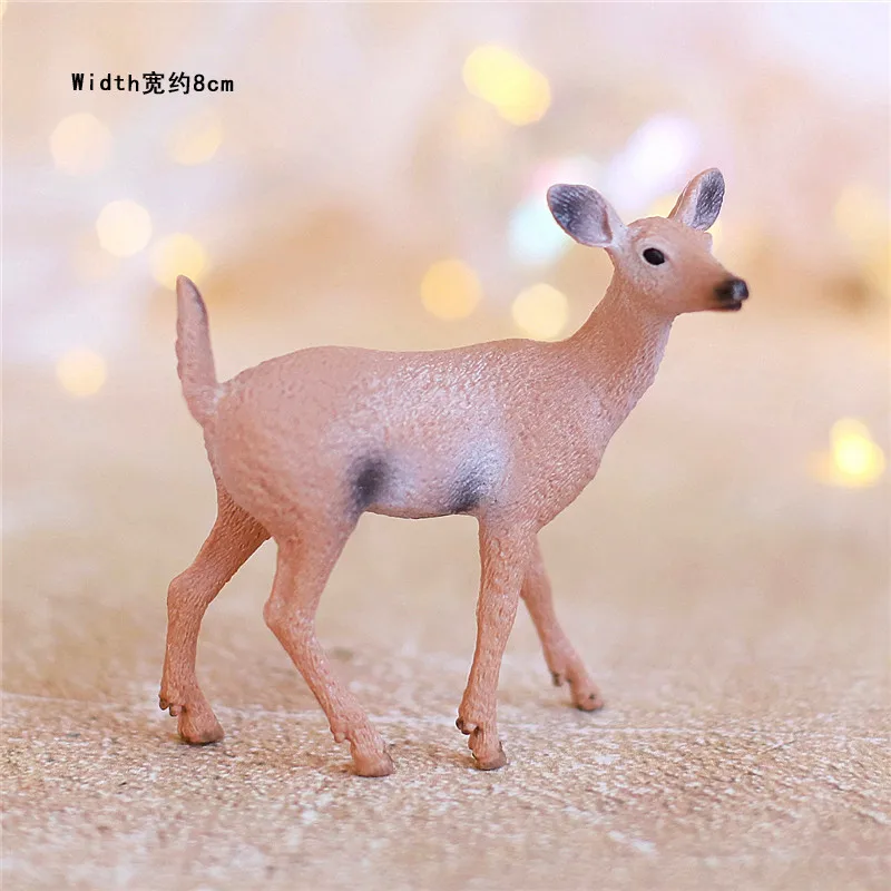 Female elk Свадебные украшения для торта с изящным цветком на крючке, вечерние украшения для торта, украшения для выпечки на годовщину, свадебные десерты, подарки для влюбленных - Цвет: Female elk