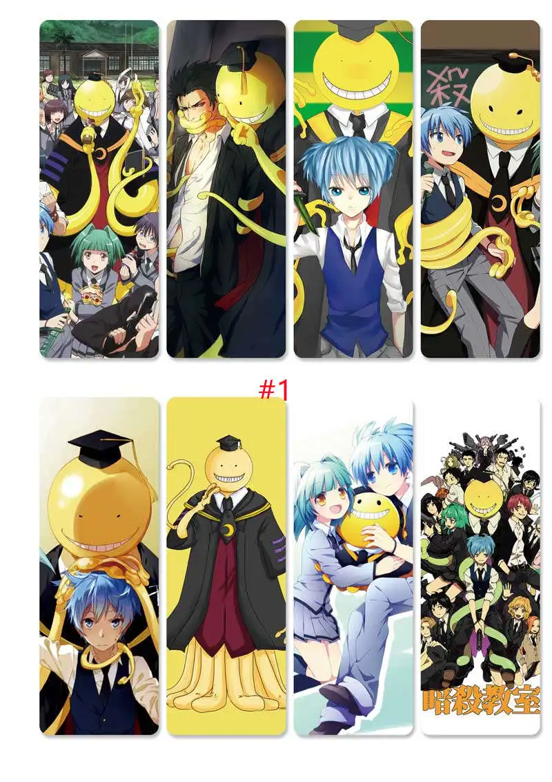 8 шт./компл. закладки из ПВХ с рисунком аниме корозенсей шиота Nagisa Kayano Kaede |