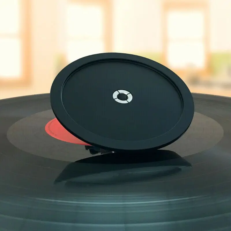 Прочная сталь LP Виниловые проигрыватели диск стабилизатор Анти шок запись вес/зажим A5YA