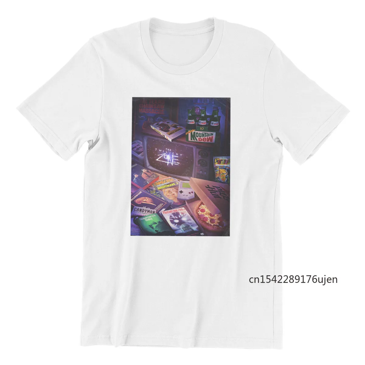 

80s Vinatge Style Movies Short Sleeve Man Vintage 2021 Men Clothing Oversized T Shirt New Arrival 2021