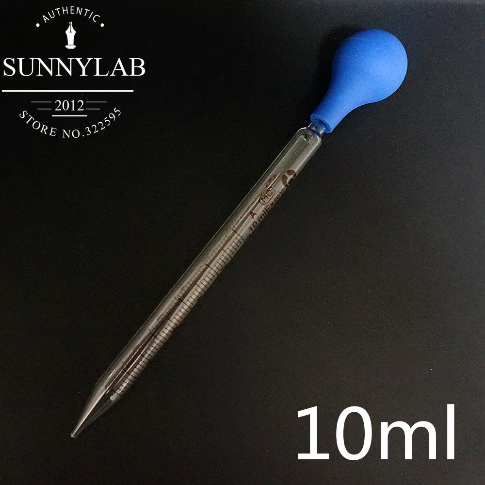 Бесплатная доставка 10 мл химия Лаборатория стеклянная пипетка капельница с